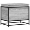 vidaXL sz&uuml;rke sonoma szerelt fa t&aacute;rol&oacute;l&aacute;da fed&eacute;llel 60x40x51,5 cm