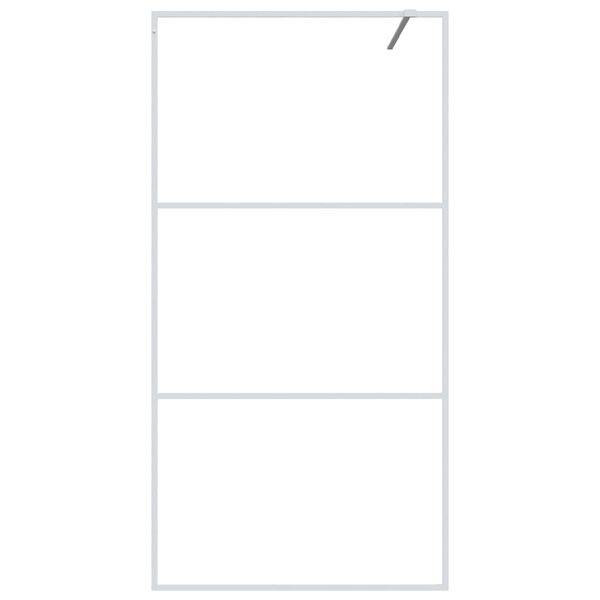 vidaXL feh&eacute;r &aacute;tl&aacute;tsz&oacute; ESG &uuml;veg zuhanyfal 100 x 195 cm