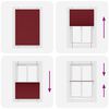 vidaXL plisz&iacute;rozott redőny Bordeaux piros 95x100 cm sz&ouml;vetsz&eacute;less&eacute;g