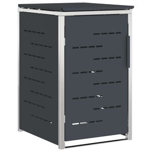 vidaXL Kerekes Hullad&eacute;kgyűjtő T&aacute;rol&aacute;s for 1 Bin 240L Antracitsz&uuml;rke