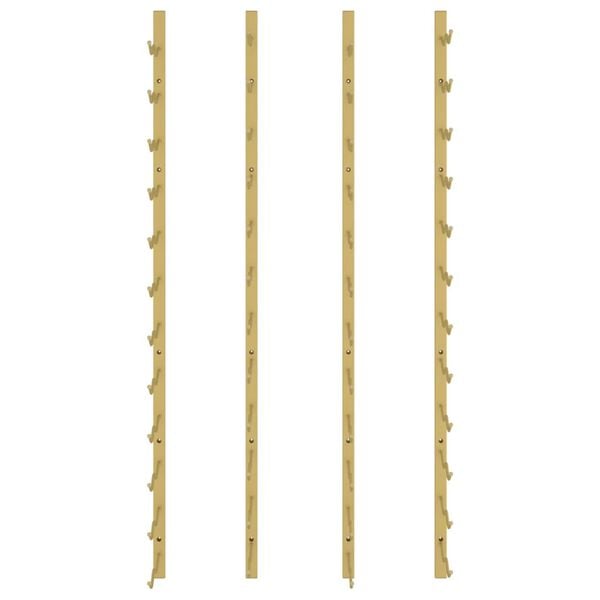 vidaXL 2 db feh&eacute;r vas falra szerelhető bortart&oacute; &aacute;llv&aacute;ny 24 palacknak