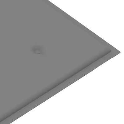 vidaXL tömör tíkfa rakásolható kerti pad párnával 128,5 cm