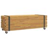 vidaXL doh&aacute;nyz&oacute;asztal 110x45x35 cm t&ouml;m&ouml;r fa teakfa