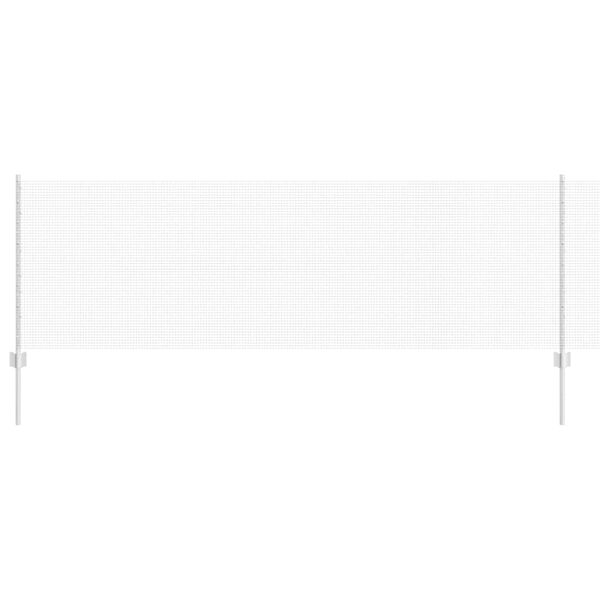 vidaXL Ker&iacute;t&eacute;s oszlopokkal Ez&uuml;st 0,8 x 10 m Ac&eacute;l