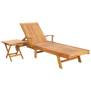 vidaXL Napoz&oacute;&aacute;gy asztallal 2 pcs Barna 40 x 40 x 40 cm T&ouml;m&ouml;r Teakfa