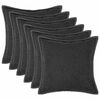 vidaXL P&aacute;rna huzat 6 db HOUTEN S&ouml;t&eacute;tsz&uuml;rke 55 x 55 cm Boucl&eacute;