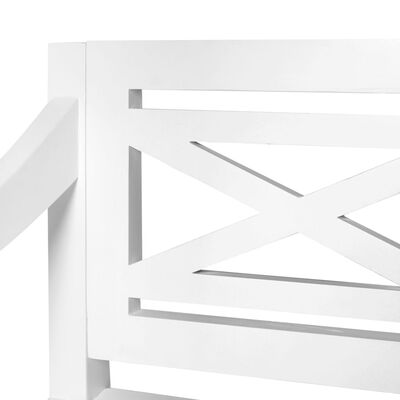 vidaXL 2 db fehér tömör mahagóni Batavia szék