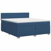 vidaXL Boxspring &aacute;gy matraccal fejt&aacute;ml&aacute;val K&eacute;k 160 x 200 cm Sz&ouml;vet