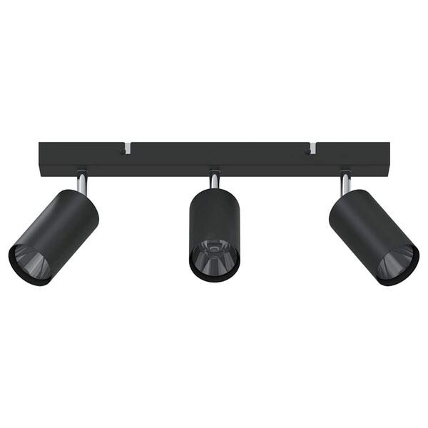 vidaXL Mennyezeti spotlámpa Fekete 38 x 5.5 x 16.5 cm Acél