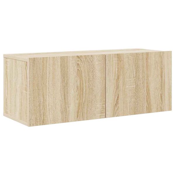 vidaXL 6 részes sonoma tölgy színű szerelt fa TV-szekrényszett