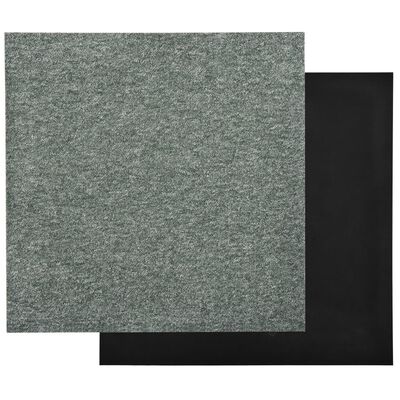 vidaXL 20 db zöld szőnyegpadlólap 5 m² 50 x 50 cm