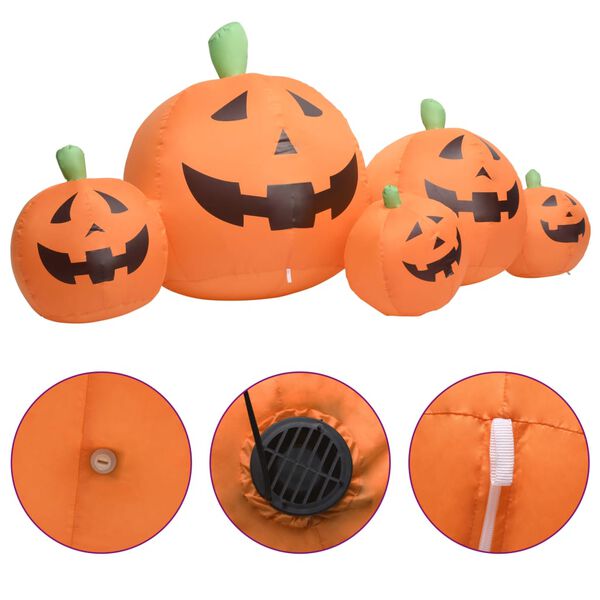 vidaXL Halloweenre felf&uacute;jhat&oacute; t&ouml;kcsal&aacute;d LED-del 1,8 m