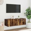 vidaXL f&uuml;st&ouml;s t&ouml;lgy sz&iacute;nű fali TV-szekr&eacute;ny LED-ekkel 100 x 35 x 31 cm