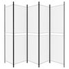 vidaXL feh&eacute;r 5 paneles parav&aacute;n 250x200 cm sz&ouml;vet