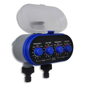 2 kimenetes kerti elektromos automatikus &ouml;nt&ouml;z&eacute;sidőz&iacute;tő &eacute;rz&eacute;kelővel