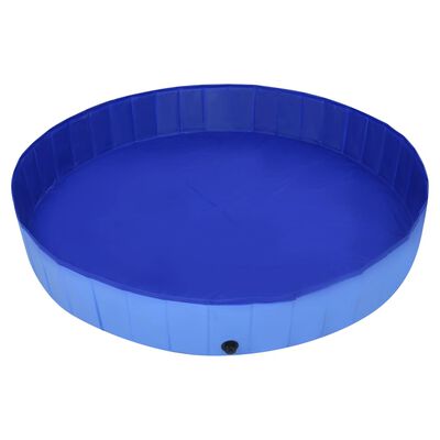 vidaXL összehajtható kék PVC kutyamedence 300 x 40 cm