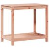 vidaXL t&ouml;m&ouml;r dugl&aacute;szfenyő &uuml;ltetőasztal polccal 82,5 x 50 x 75 cm