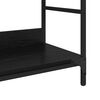 vidaXL K&ouml;nyvespolc Musta tammi 78.5 x 33 x 82 cm Faanyag