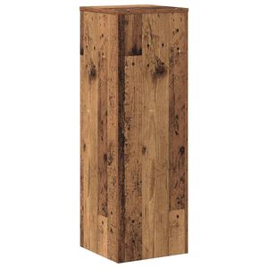 vidaXL antik fa sz&iacute;nű szerelt fa n&ouml;v&eacute;ny&aacute;llv&aacute;ny 33 x 33 x 100 cm