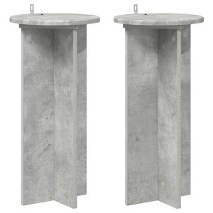 vidaXL N&ouml;v&eacute;ny&aacute;llv&aacute;ny 2 pcs Betonsz&uuml;rke 29,5 x 29,5 x 60 cm Szerelt Fa