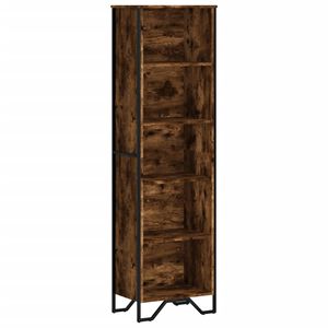 vidaXL f&uuml;st&ouml;s t&ouml;lgy sz&iacute;nű szerelt fa k&ouml;nyvespolc 50 x 31 x 169 cm