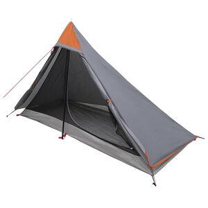 vidaXL H&aacute;tizs&aacute;kos S&aacute;tor 222 x 85 x 125 cm Sz&uuml;rke &eacute;s narancs