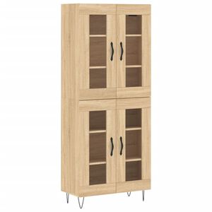 vidaXL sonoma t&ouml;lgy szerelt fa magasszekr&eacute;ny 69,5 x 34 x 180 cm