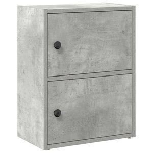 vidaXL betonsz&uuml;rke szerelt fa k&ouml;nyvespolc 40x24x52 cm