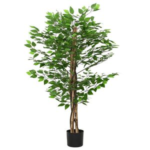 vidaXL z&ouml;ld mű fikusz fa 788 lev&eacute;llel 120 cm