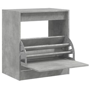 vidaXL betonsz&uuml;rke szerelt fa cipőszekr&eacute;ny 60 x 42 x 69 cm