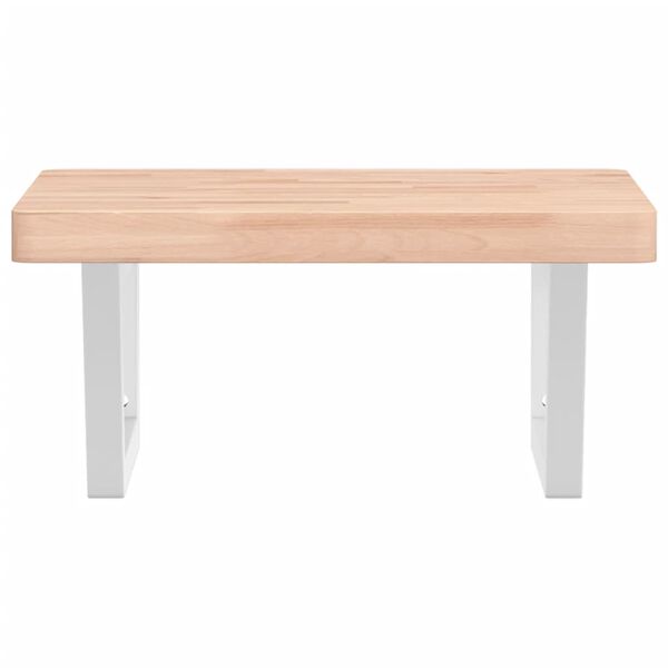 vidaXL ac&eacute;l &eacute;s t&ouml;m&ouml;r b&uuml;kkfa falra szerelhető mosd&oacute;polc