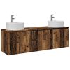 vidaXL F&uuml;rdőszobai Szekr&eacute;ny Szett 3 db Antik Fa 49,5 x 44,5 x 65 cm