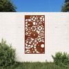 vidaXL fogasker&eacute;k mint&aacute;s corten ac&eacute;l kerti fald&iacute;sz 105 x 55 cm