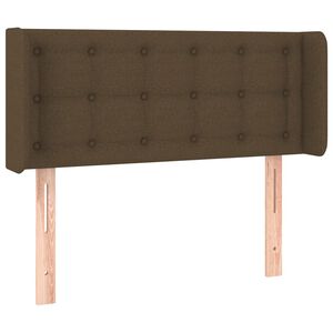 vidaXL s&ouml;t&eacute;tbarna sz&ouml;vet fejt&aacute;mla 83x16x78/88 cm