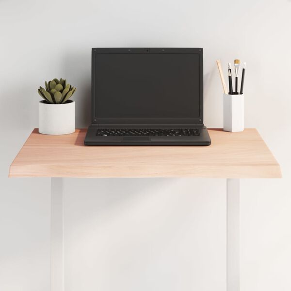 vidaXL asztallap 60x50x2 cm kezeletlen t&ouml;m&ouml;rfa t&ouml;lgyfa &eacute;lőszeg&eacute;lyes