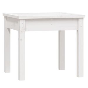 vidaXL feh&eacute;r t&ouml;m&ouml;r fenyőfa kerti pad 50 x 44 x 45 cm