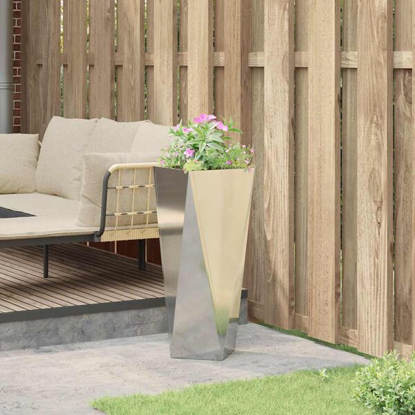 vidaXL N&ouml;v&eacute;nytart&oacute; Ez&uuml;st 30 x 30 x 75 cm Horganyzott ac&eacute;l