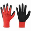 vidaXL Munkakesztyűk 12 db Piros &eacute;s Fekete 7 / S Latex bevonat