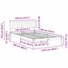 vidaXL Ágykeret barna és sötétszürke 120 x 190 cm Tömör fenyőfa
