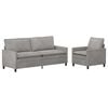 vidaXL Kanap&eacute; Szett 2 pcs Vil&aacute;gossz&uuml;rke 196 x 81 x 87,5 cm B&aacute;rsony