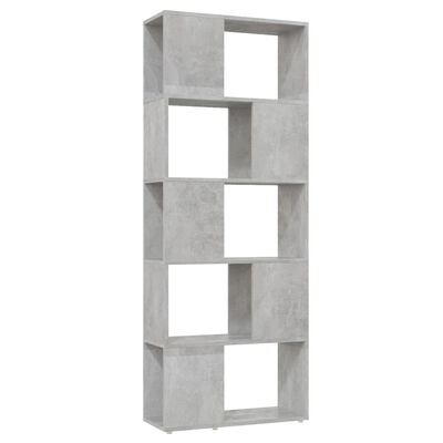 vidaXL betonszürke térelválasztó könyvszekrény 60 x 24 x 155 cm