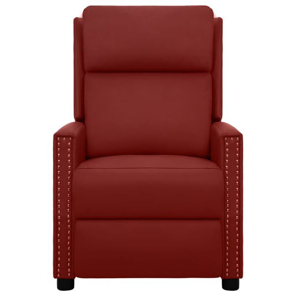 vidaXL bordó műbőr elektromos masszázsfotel