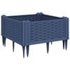 vidaXL k&eacute;ksz&uuml;rke PP kerti vir&aacute;gl&aacute;da c&ouml;vekekkel 42,5 x 42,5 x 28,5 cm
