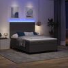 vidaXL LED Box Spring &Aacute;gy Vil&aacute;gossz&uuml;rke &eacute;s feh&eacute;r 140 x 190 cm