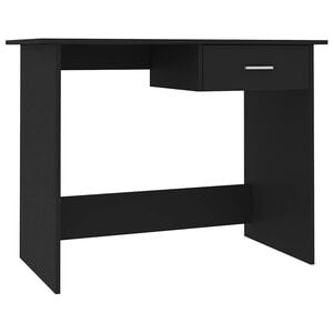 vidaXL fekete szerelt fa &iacute;r&oacute;asztal 100 x 50 x 76 cm