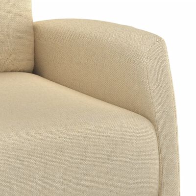vidaXL krémszínű szövet felállást segítő fotel