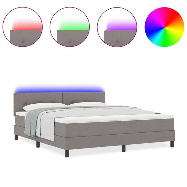 vidaXL Boxrug&oacute;s &aacute;gy matracmal fejt&aacute;ml&aacute;val T&oacute;psz&iacute;nű 180 x 200 cm sz&ouml;vet