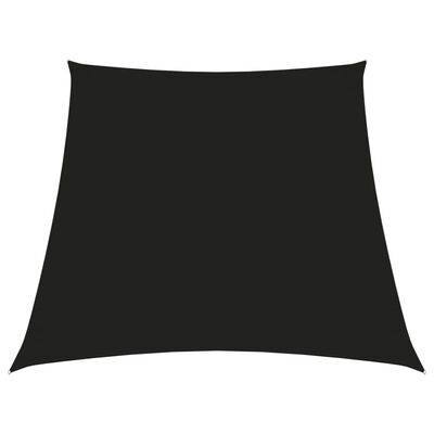 vidaXL fekete trapéz alakú oxford-szövet napvitorla 2/4 x 3 m