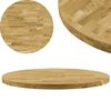 vidaXL kerek t&ouml;m&ouml;r t&ouml;lgyfa asztallap 44 mm 900 mm