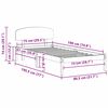 vidaXL Ágykeret fejtámlával Fehér 75 x 190 cm Tömör fenyőfa